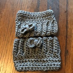 Hand made. Knitted boot tops
